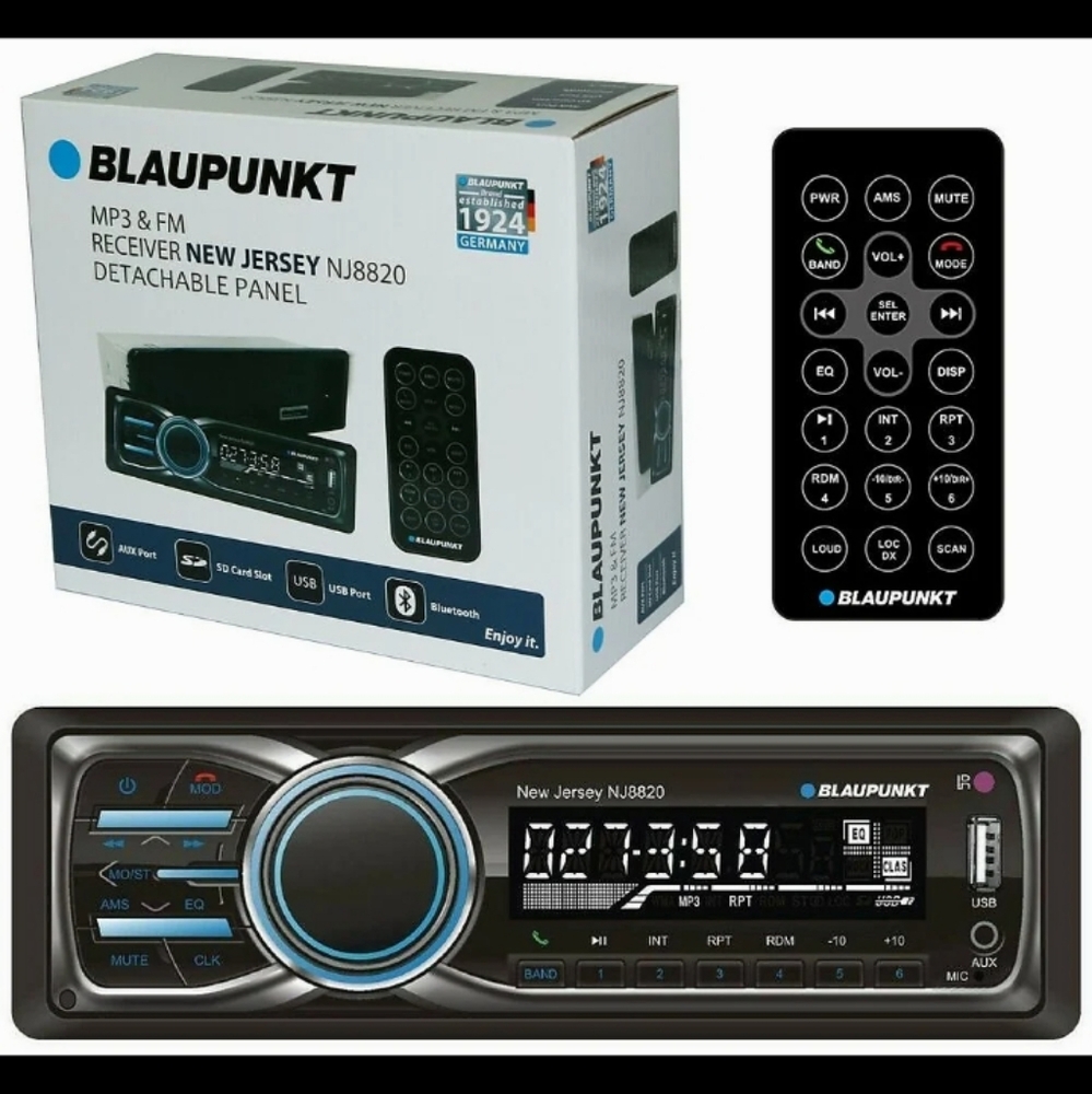 Blaupunkt NEW JERSEY NJ8820 Single Din MP3/FM Digital Car Stereo Receiver USB